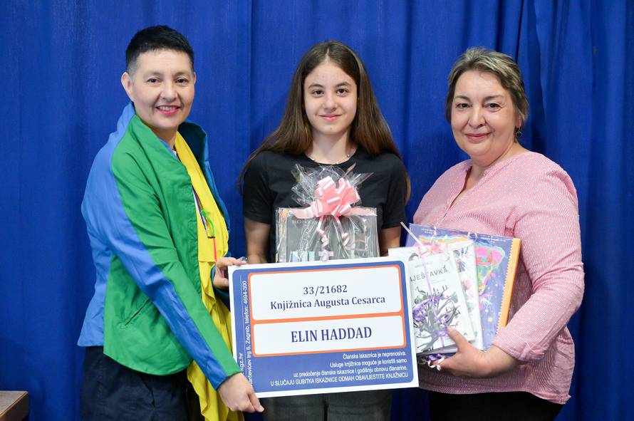 Elin Haddad proglašena najčitateljicom grada Zagreba u kategoriji osnovnoškolske dobi