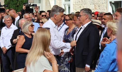 FOTO Ovako je izgledao susret Plenkovi&cacute;a i Milanovi&cacute;a u Sinju