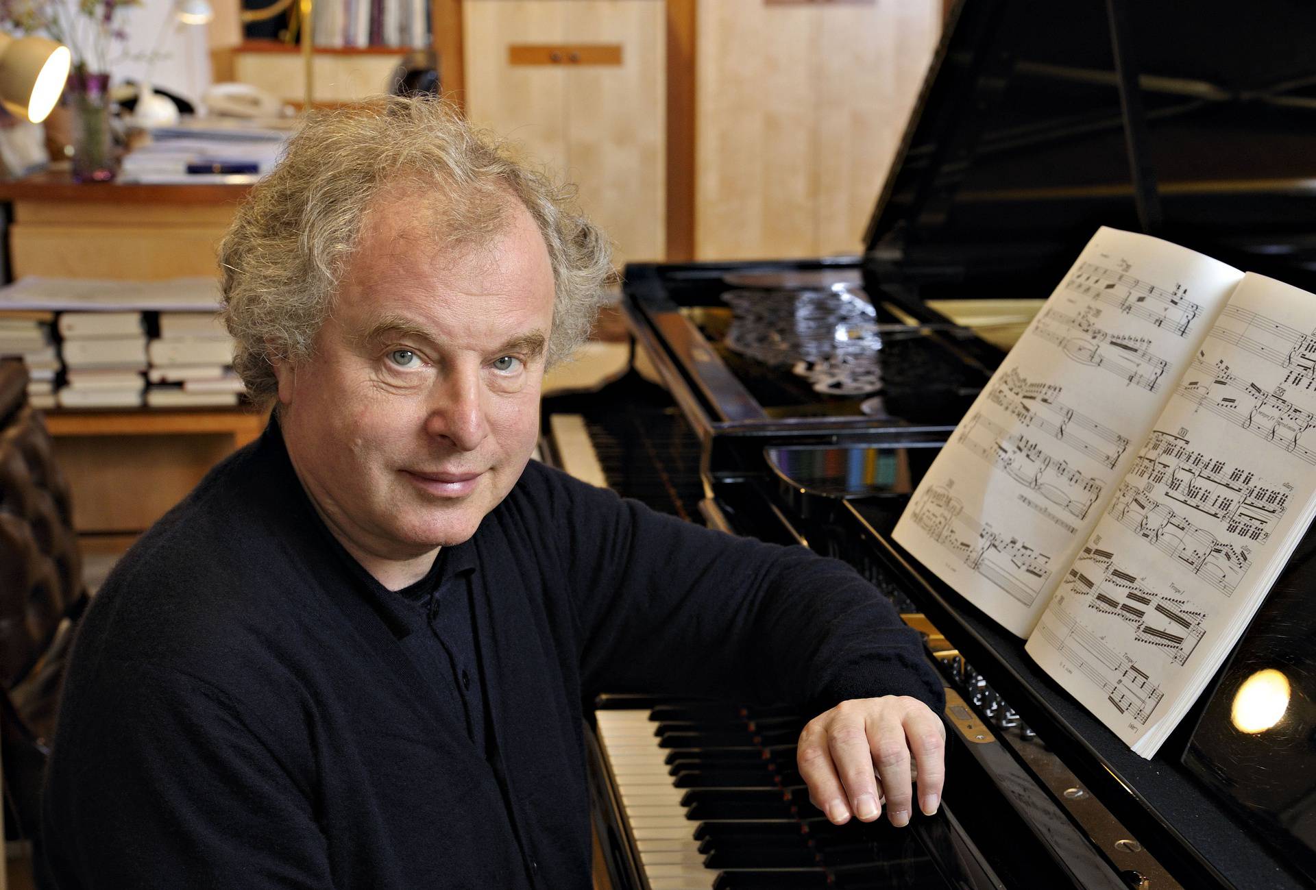 Andras Schiff at his home in Paddington, London, Britain - 17 Oct 2011