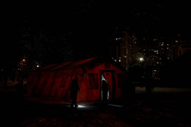 Power blackout in Kyiv