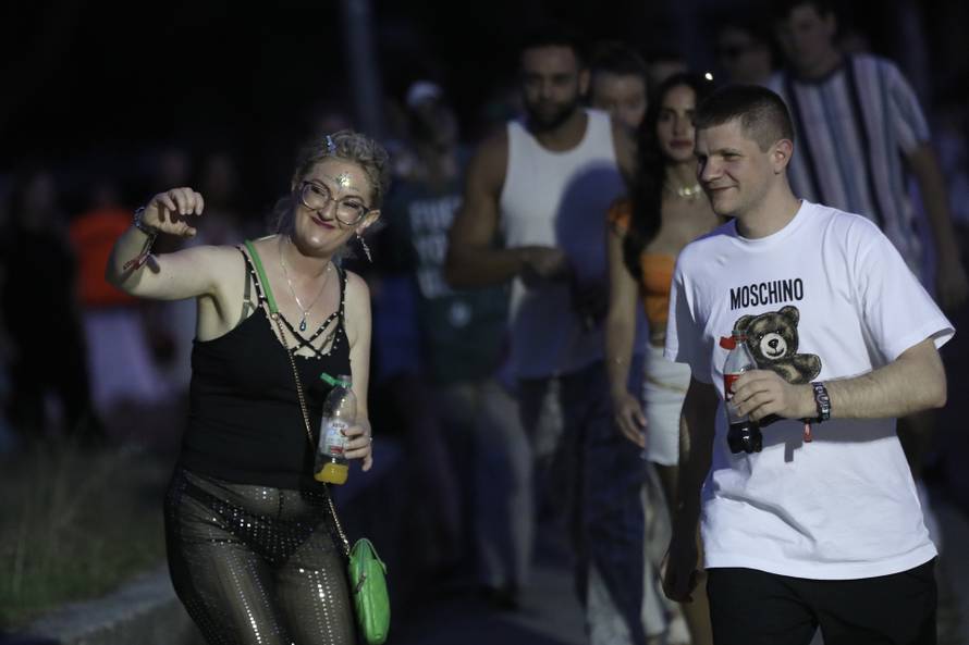 Split: Dolazak partijanera na drugu večer Ultra Europe festivala 2025.