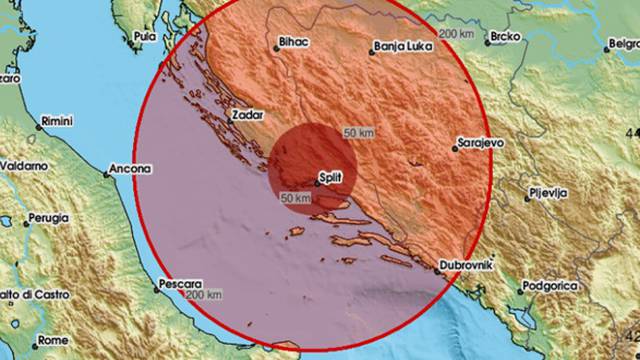 Potres je probudio Dalmatince, bio je 3.0 po Richteru: 'Čulo se kao eksplozija, sve je vibriralo'