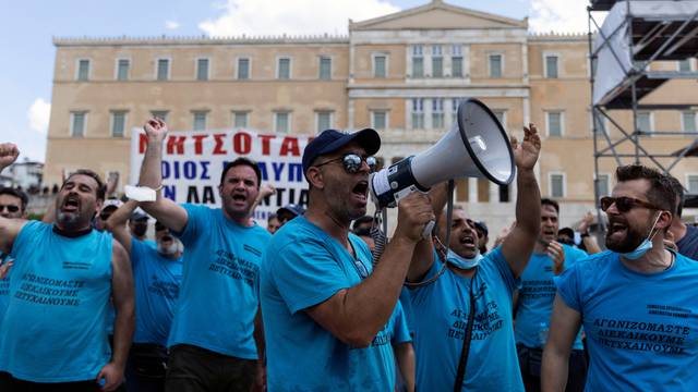 24-hour strike against a planned labour bill in Athens