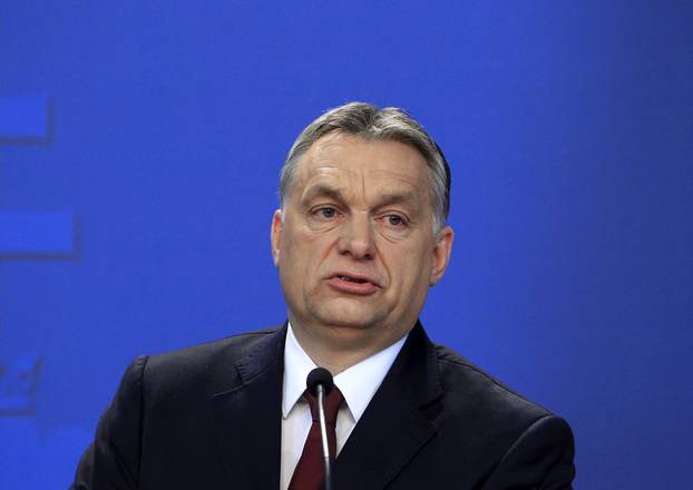 Hungarian Prime Minister Orban attends a news conference with Bavarian State Premier Horst Seehofer in Budapest