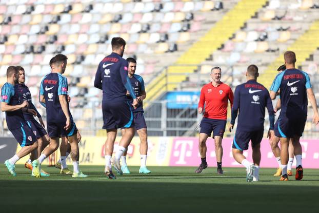 Rijeka: Trening Hrvatske nogometne reprezentacije bez Marka Livaje koji je napustio reprezentaciju