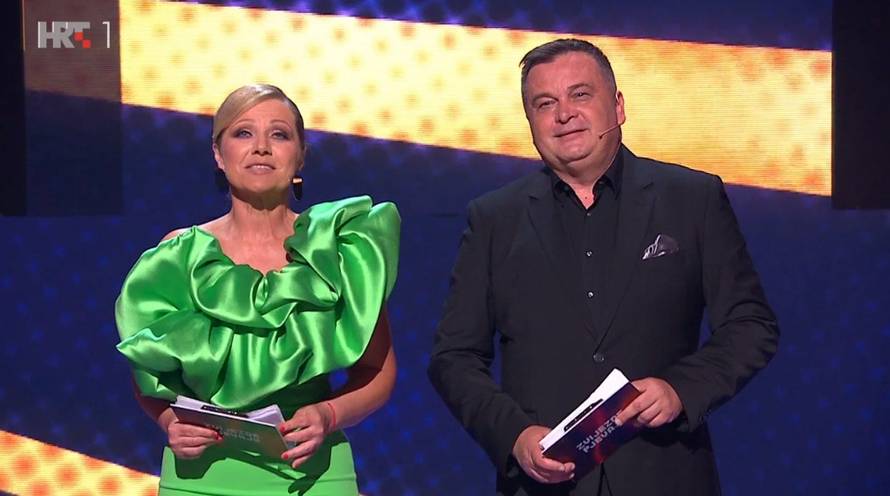 Barbara Kolar blistala u zelenoj haljini u finalu showa 'Zvijezde pjevaju': Duško ju je pohvalio