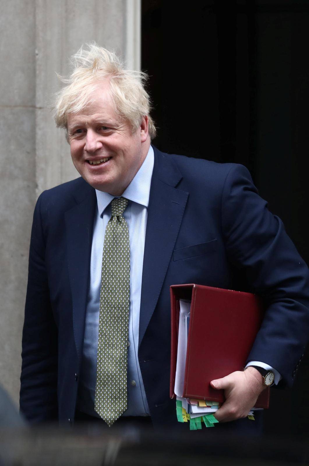 Britain's Prime Minister Boris Johnson leaves Downing Street