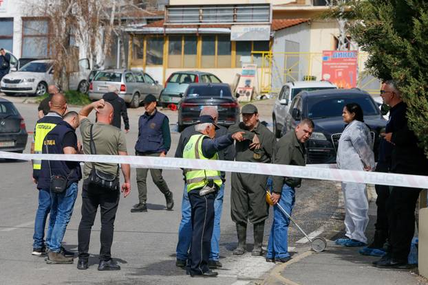 Rescue crews operate outside a night club, following a fire resulting in casualties, in the town of Kocani