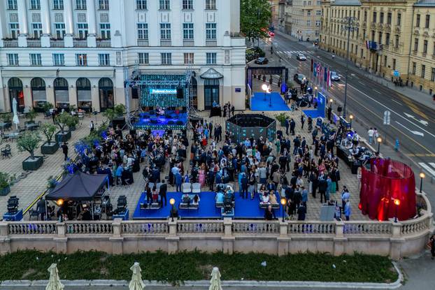 Zagreb: Pogled iz zraka na svečanu proslavu 20. rođendana Poslovnog dnevnika u hotelu Esplanade