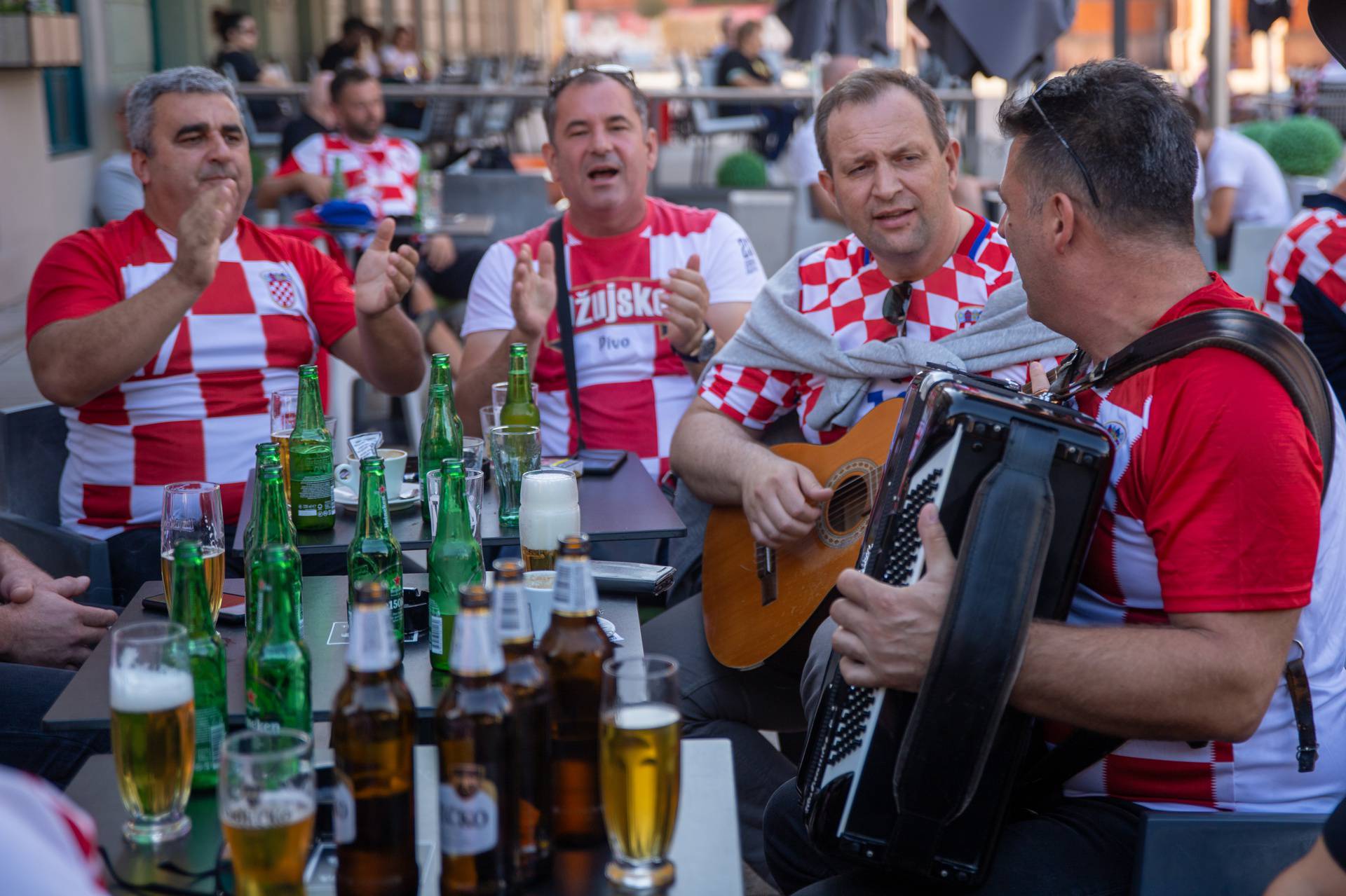 Osijek: Atmosfera u gradu uoči utakmice Hrvatska -Turska 