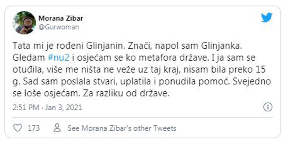 'Tata mi je Glinjanin. Osjećam se loše iako sam uplatila novac'