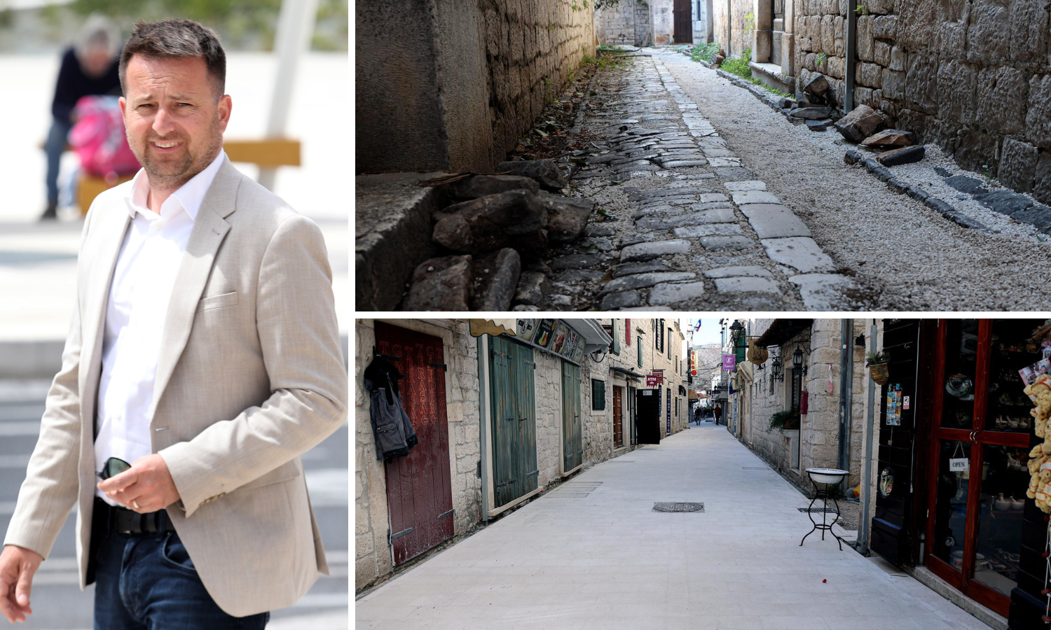 VIDEO Ministarstvo o novim kamenim ulicama u Trogiru: 'Nema negativnog učinka'