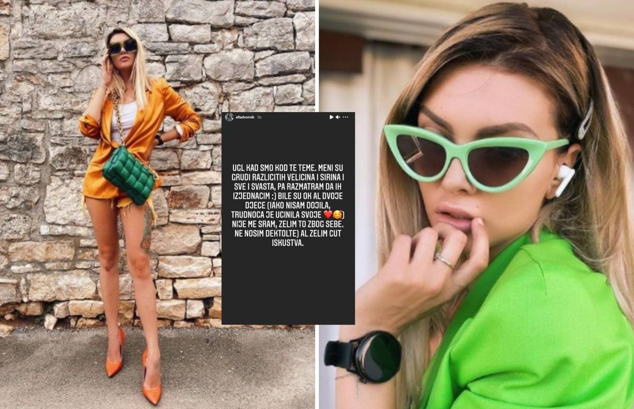Ella Dvornik želi operirati grudi pa je tražila savjete: 'Nije me sram, želim to zbog sebe'