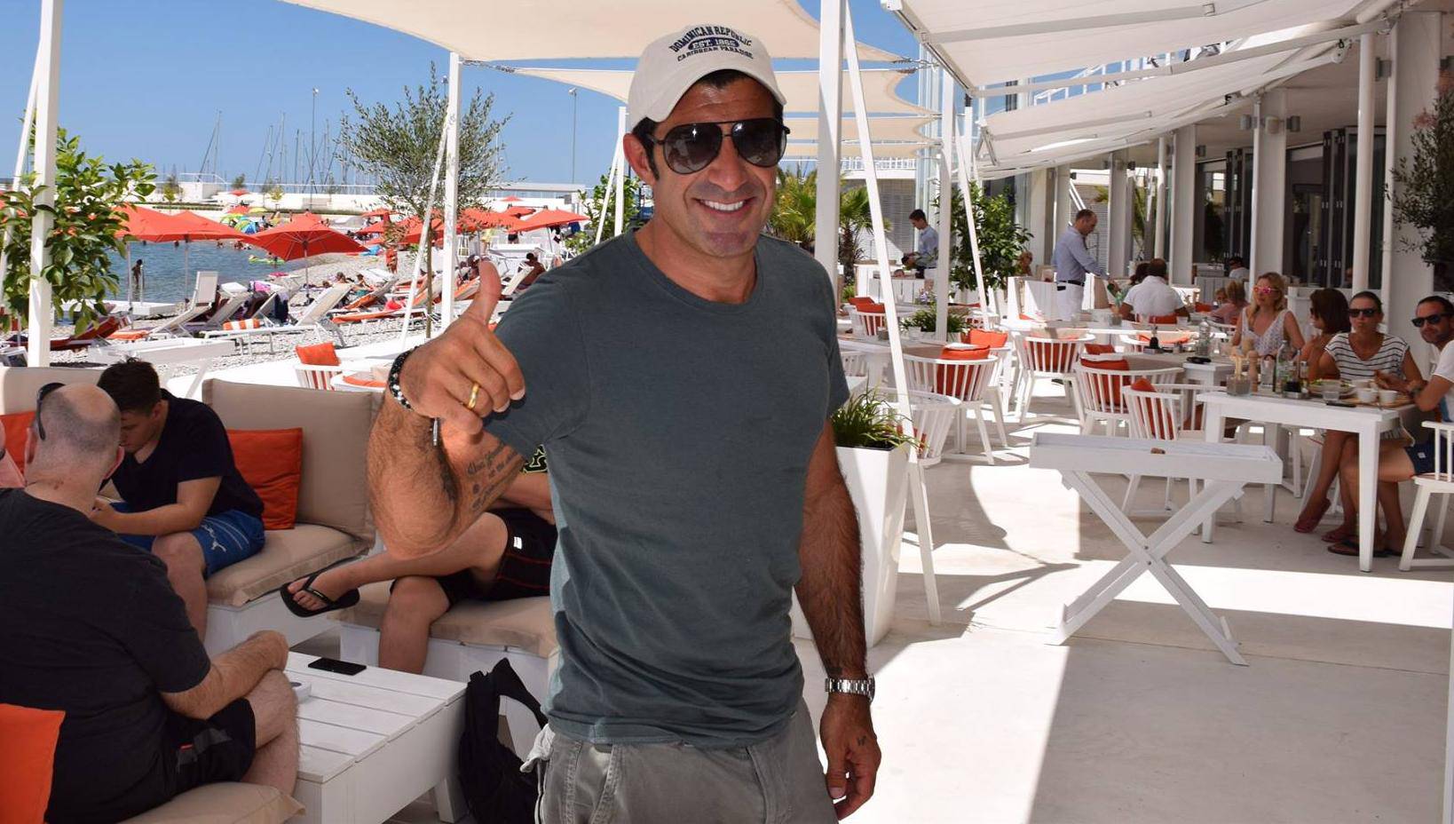 Luis Figo stigao je u Hrvatsku, pozirao u Bibinjama-Sukošanu