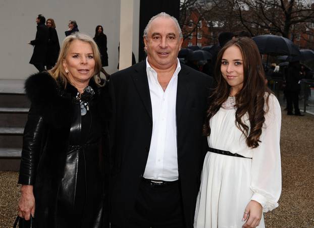 Celebs attend Burberry - London Fashion Week