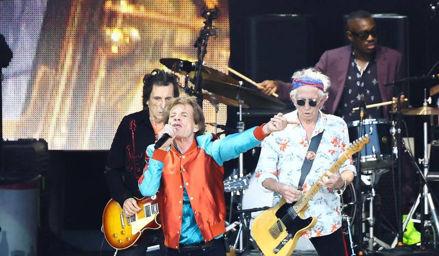 The Rolling Stones perform as part of their "Stones Sixty Europe 2022 Tour" in Berlin