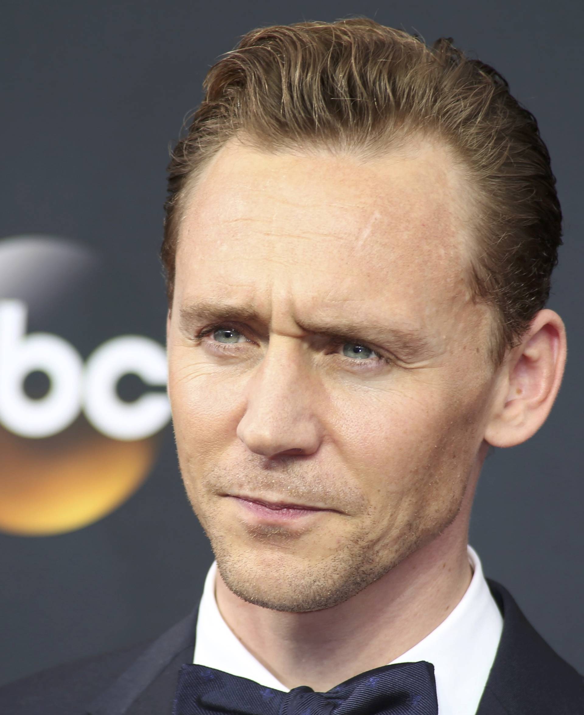 Actor Tom Hiddleston arrives at the 68th Primetime Emmy Awards in Los Angeles, California