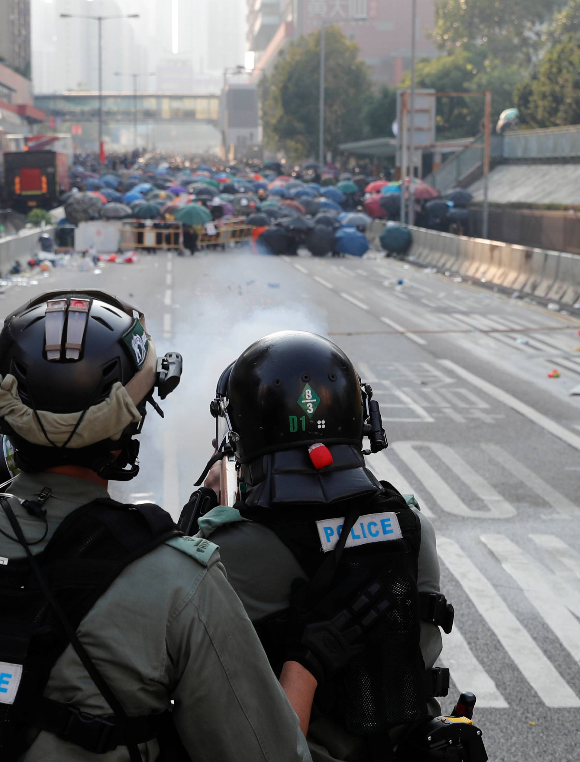 Protests as Hong Kong marks the 70th anniversary of the founding of the People's Republic of China