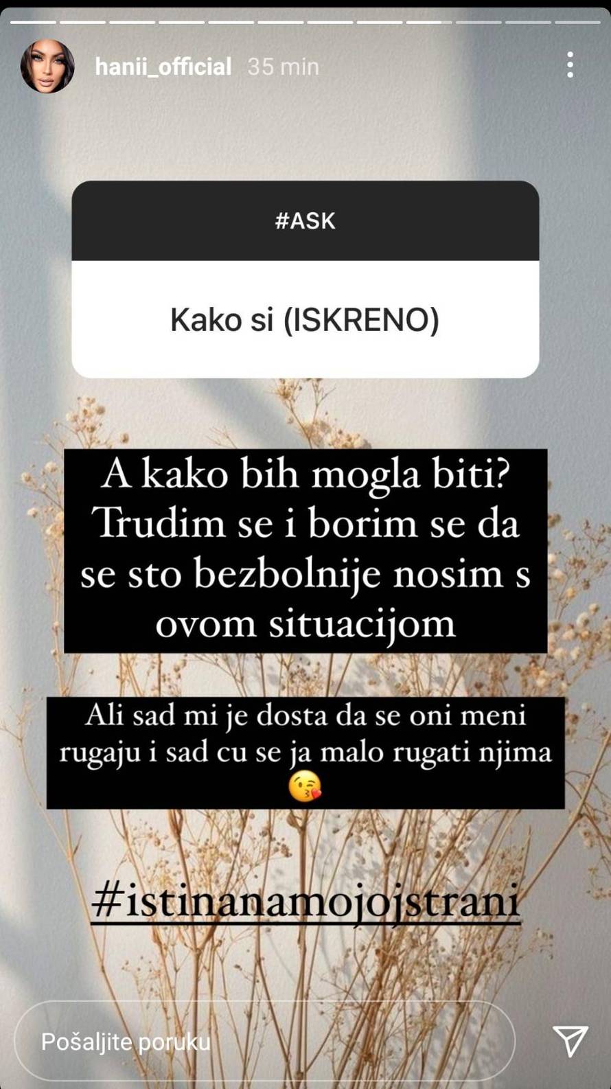 Hana se požalila: 'Goran je sve ovo napravio zbog publiciteta. Još za Valentinovo mi je tepao'