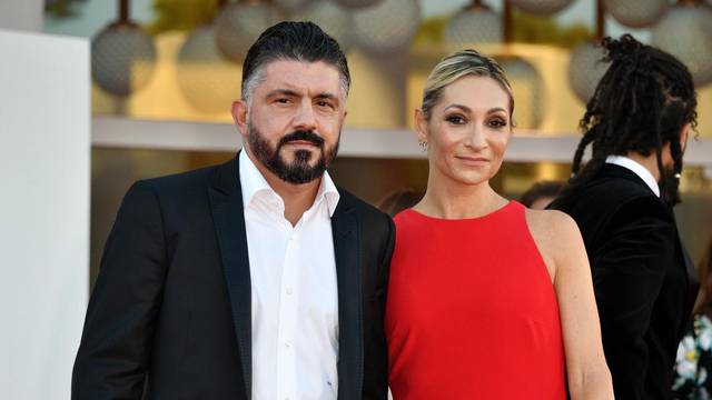 Celebrities pictured on the Red Carpet for the Film "Freaks Out" at the 78th Venice Film Festival 2021.