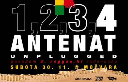 Četvrti Reggae hr rođendan: Dođite na Antenat unplugged