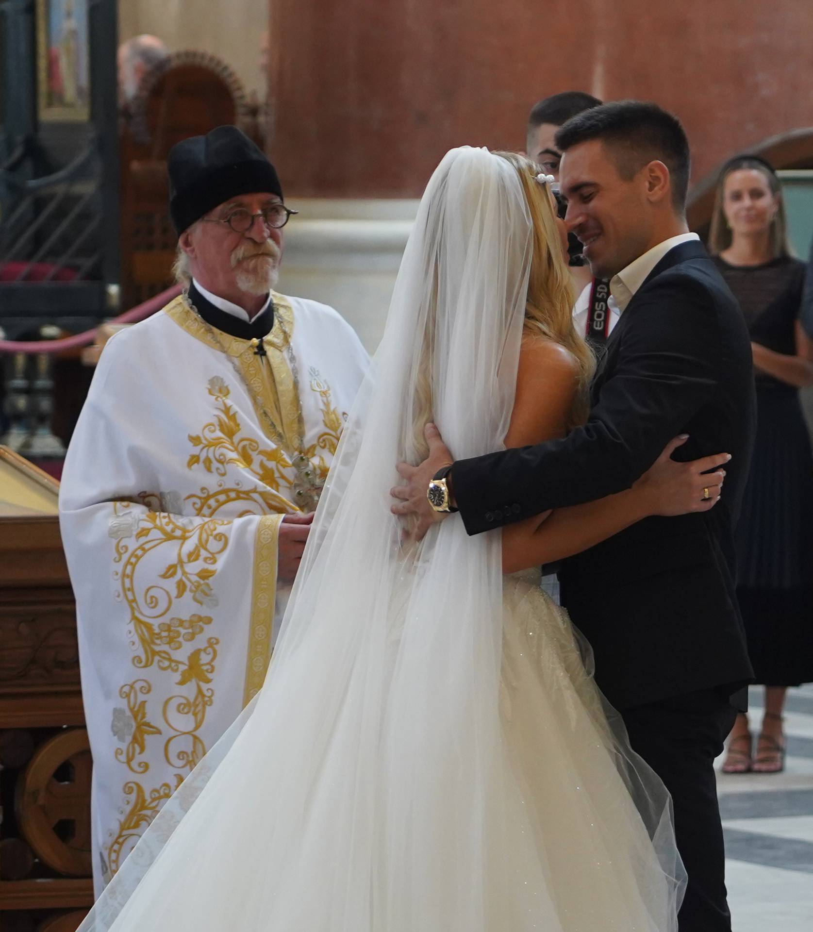 Beograd: Đorđe Đoković i njegova zaručnica Saška Veselinov vjenčali su se u crkvi sv. Marka