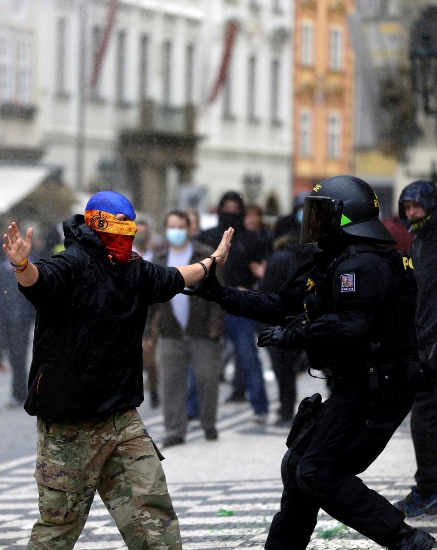 Demonstration against the Czech government's COVID-19 restrictions in Prague