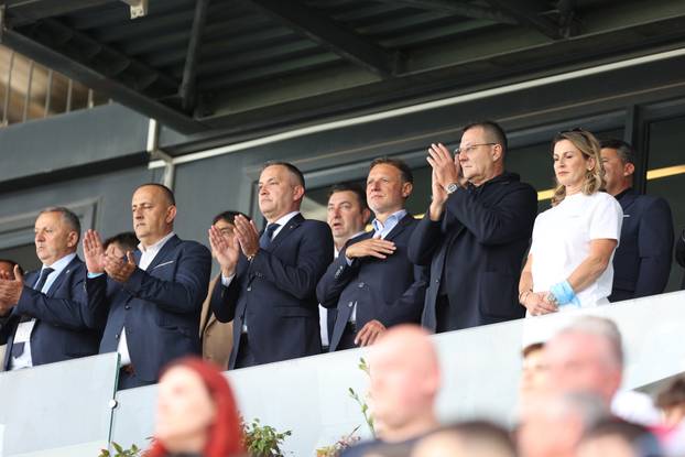 Rijeka: Svečana loža tijekom finalne utakmice SuperSport Hrvatskog nogometnog kupa