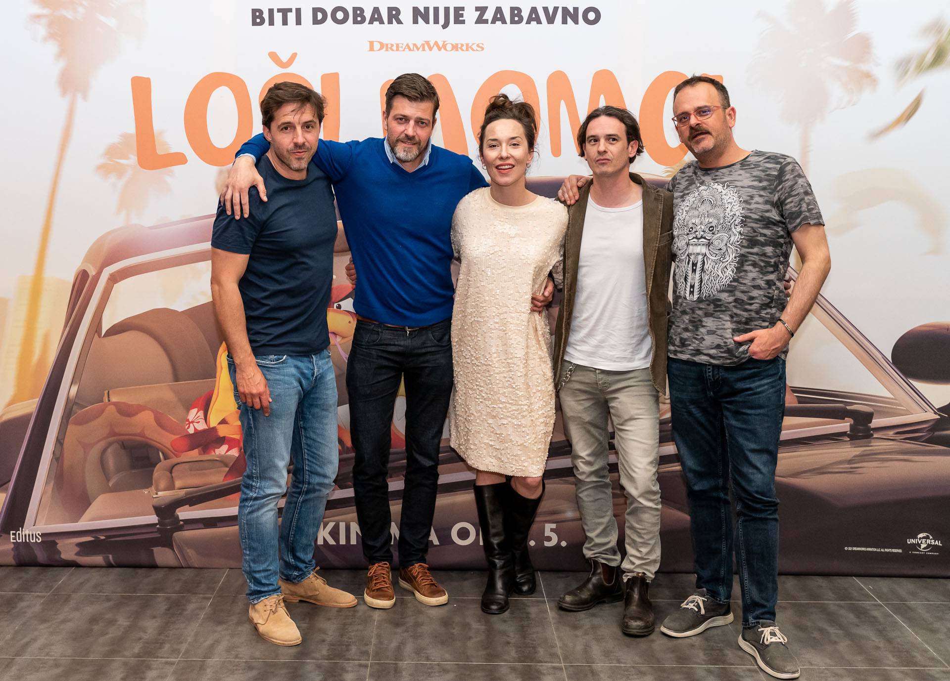 Loši momci se okupili na premijeri animiranog filma