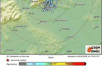 Novi slabiji potres pogodio je Zagreb: Jačine 1.4 po Richteru
