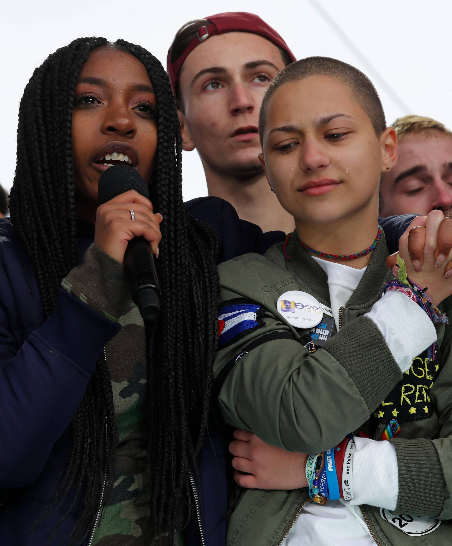 Students and young people gather for the "March for Our Lives" rally demanding gun control in Washington