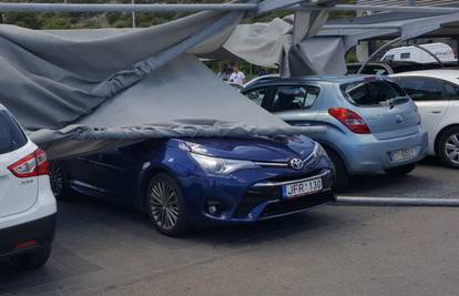 Tenda pala na aute u Trogiru: 'Žena je izašla i počela vrištati'