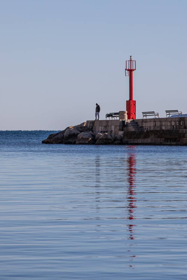 Sunčano i hladno vrijeme u Dubrovniku