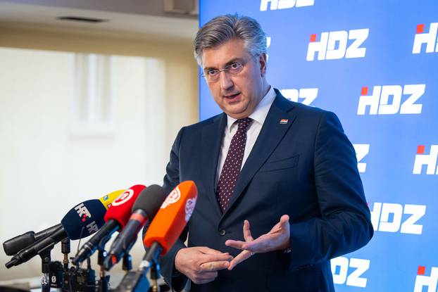 Zagreb: Andrej Plenković dao je izjavu nakon šireg predsjedništva HDZ-a 