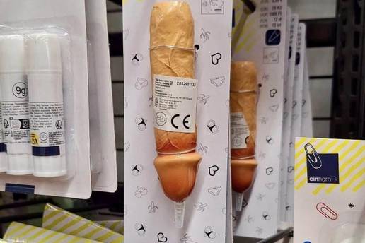 FOTO TEDi prodavao penis olovku: 'Proizvod je gre&scaron;kom zavr&scaron;io u &scaron;kolskom priboru'