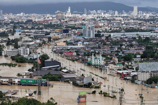 Heavy flooding in southern Thailand