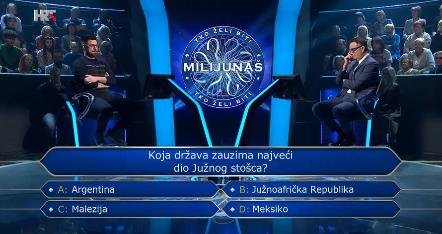 Luka u 'Milijunašu' odustao na filmskom pitanju i otišao s 2500 eura. Znate li vi točan odgovor?
