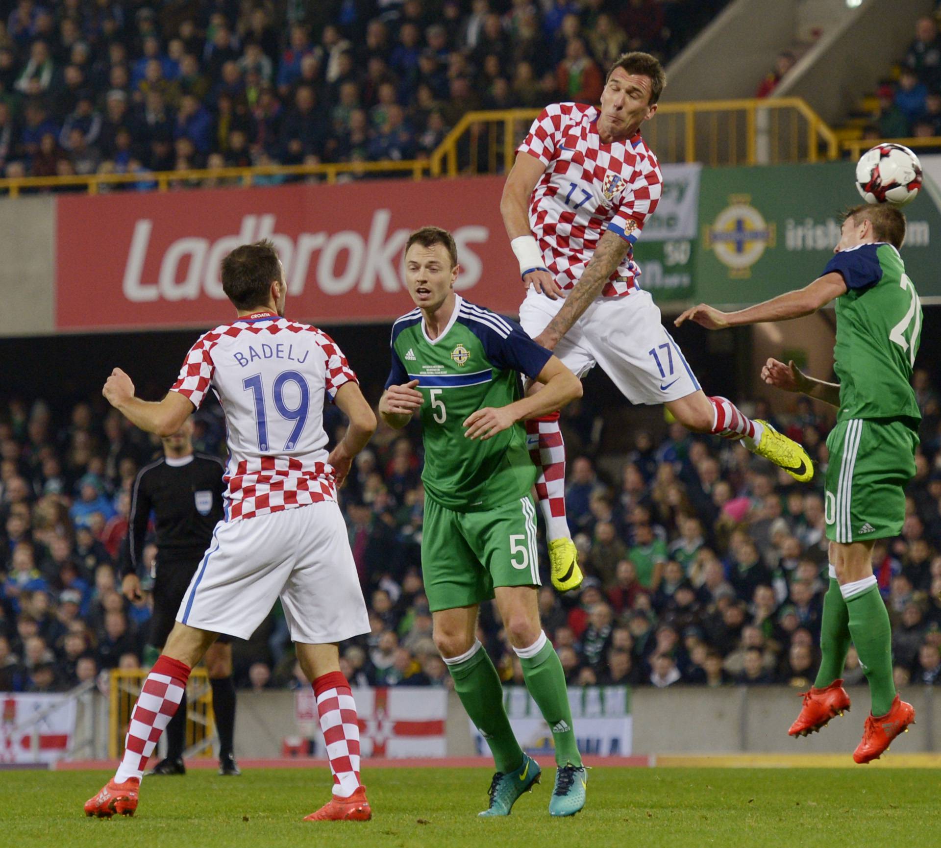 Croatia's Mario Mandzukic in action