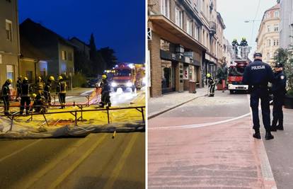 Olujni vjetar stvara kaos, srušio je skelu u Zagrebu, čupa lim i antene, bacio stablo na žice...