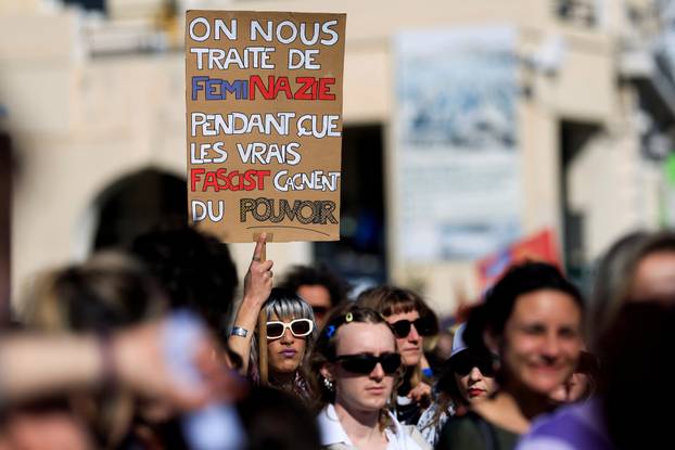 Gathering in Marseille to mark International Women's Day