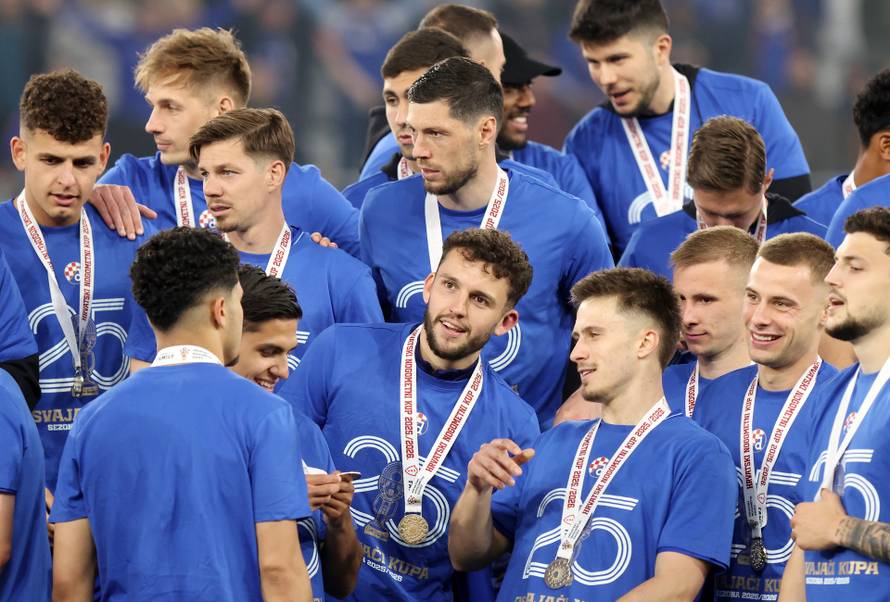 Nogometaši Dinama pobjednici su SuperSport Hrvatskog nogometnog kupa