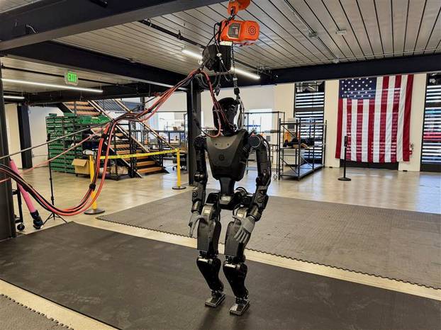 Phantom-01, a humanoid robot developed by San Francisco-based startup Foundation for military purposes