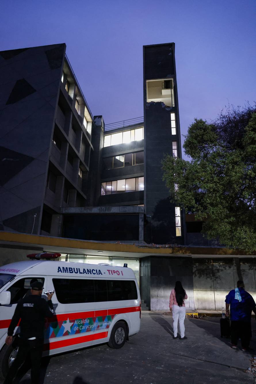 Aftermath of an earthquake in Caracas