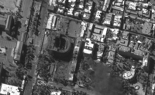 Satellite images show Tehran sites before and after damage