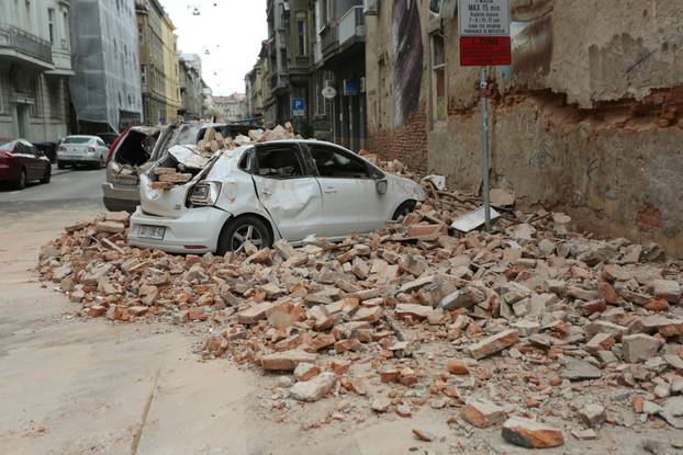 Potres koji je pogodio Zagreb uzrokovao veliku štetu u Đorđićevoj ulici
