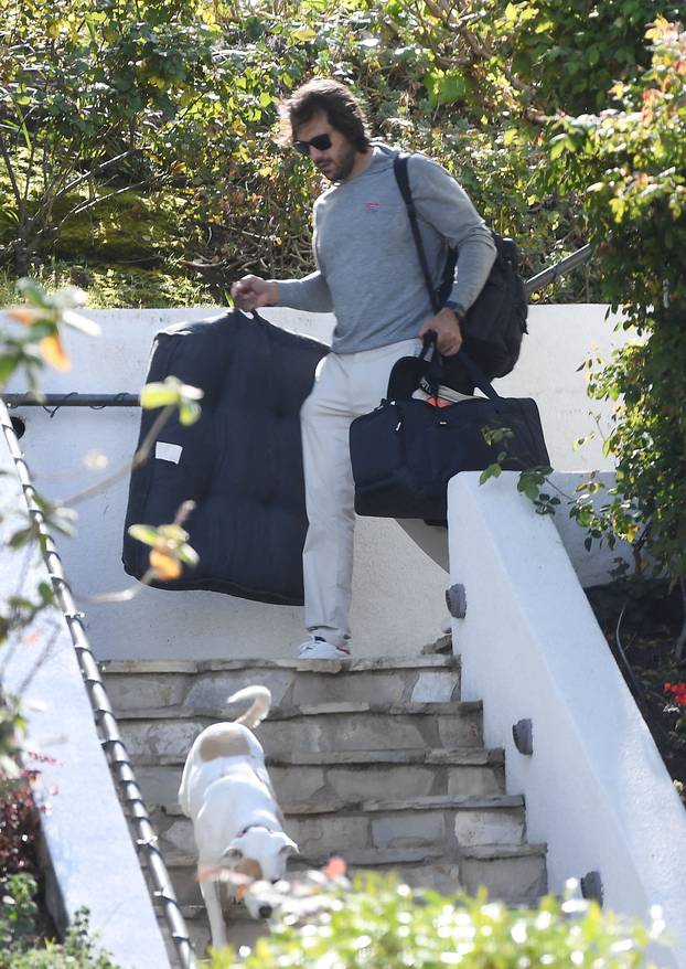 EXCLUSIVE: Getting Away? Sydney Sweeney's Fiance Jonathan Davino Seen Packing His Things And Leaving The Couple's Los Angeles Home With Their Dog As Breakup Rumors Continue To Swirl