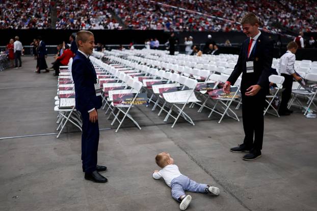 Memorial service for slain conservative commentator Charlie Kirk, in Glendale