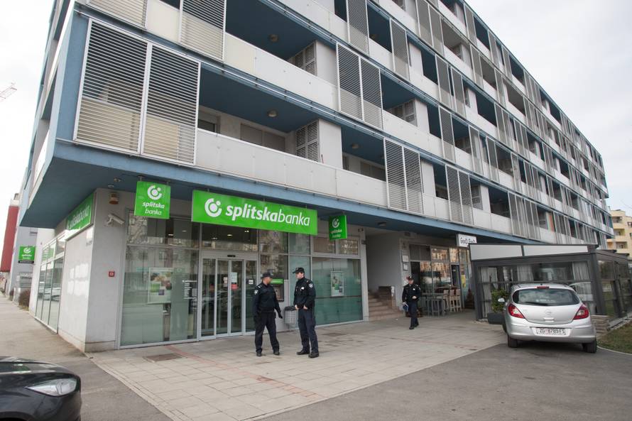 Opljačkana poslovnica Splitske banke u Središću u Zagrebu