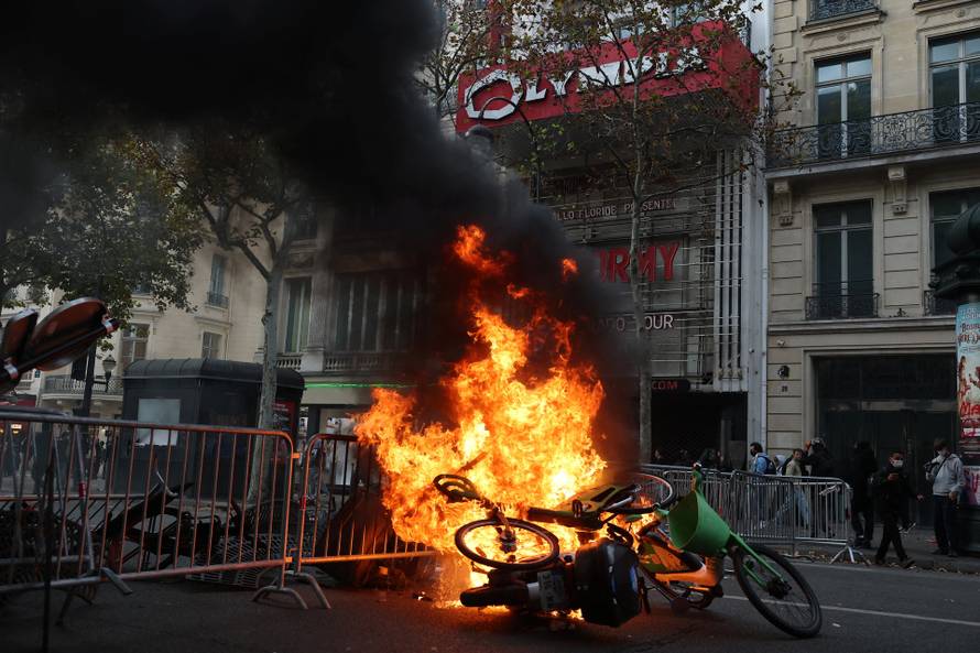 Nationwide protests in France against the cost of living