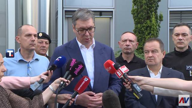 VIDEO Vučić o napadu: 'Traga se za još jednim čovjekom u Srbiji. Sve ih lovimo. Miloš je heroj!'